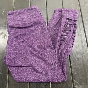 Athleta Womens Purple Activewear Leggings Capri Size S Gym Athleisure